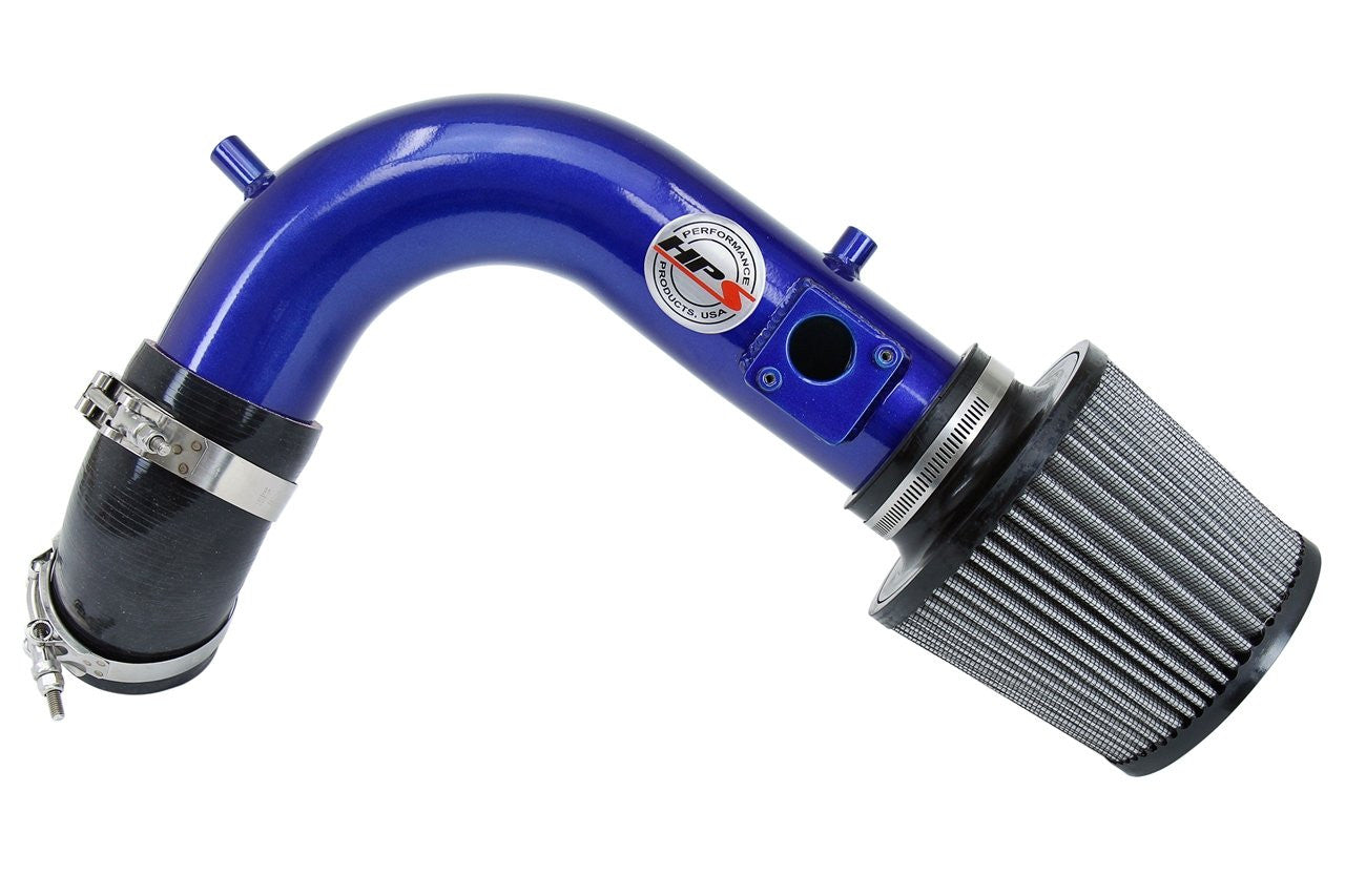 HPS Blue Short ram Air Intake Kit Cool Short Ram High Flow Filter 827-105BL