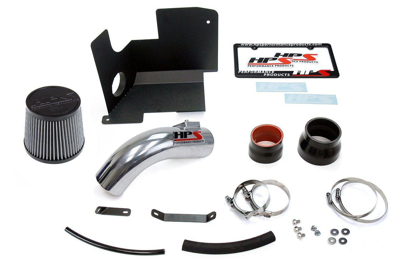 HSP 827-111P Polish Short ram Air Intake Kit With Heat Shield