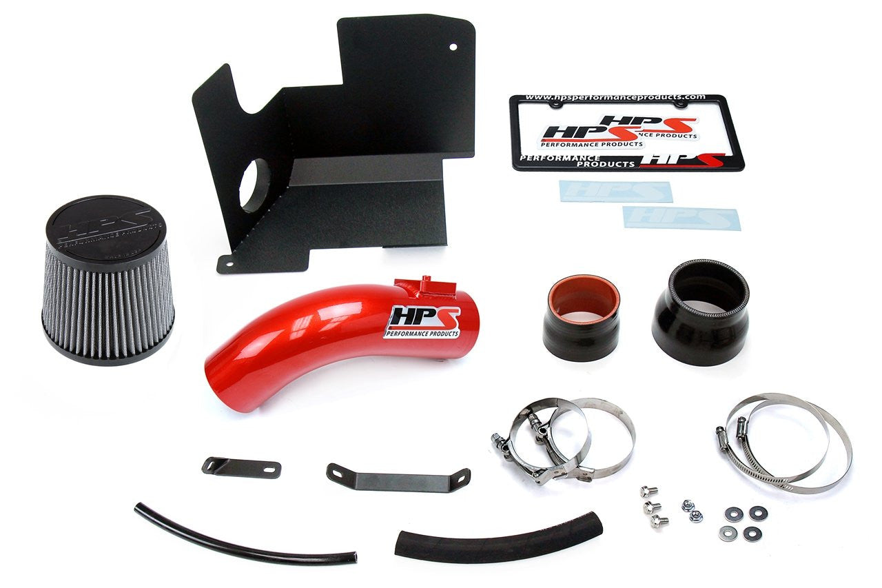 HSP 827-111R Red Short ram Air Intake Kit With Heat Shield