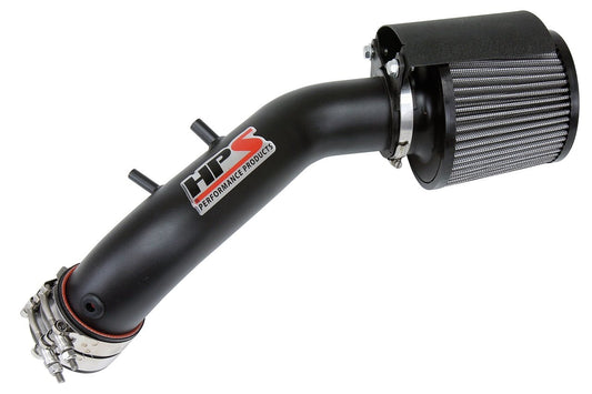 HPS Black Short ram Air Intake Kit + Heat Shield Cool Short Ram 827-122WB