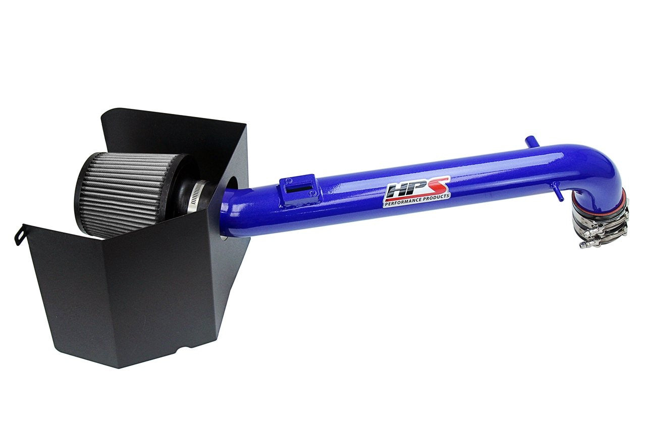 HPS Performance Blue Short ram Air Intake Kit for 2005-2022 Toyota Tacoma 2.7L