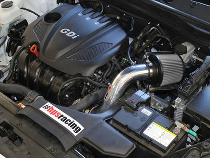 HPS Polish Short ram Air Intake Kia Optima