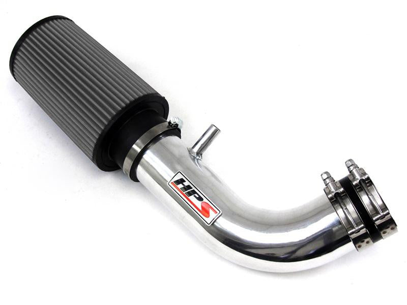 HPS Performance Polish Short ram Air Intake Kit for 07-11 Jeep Wrangler 3.8L V6