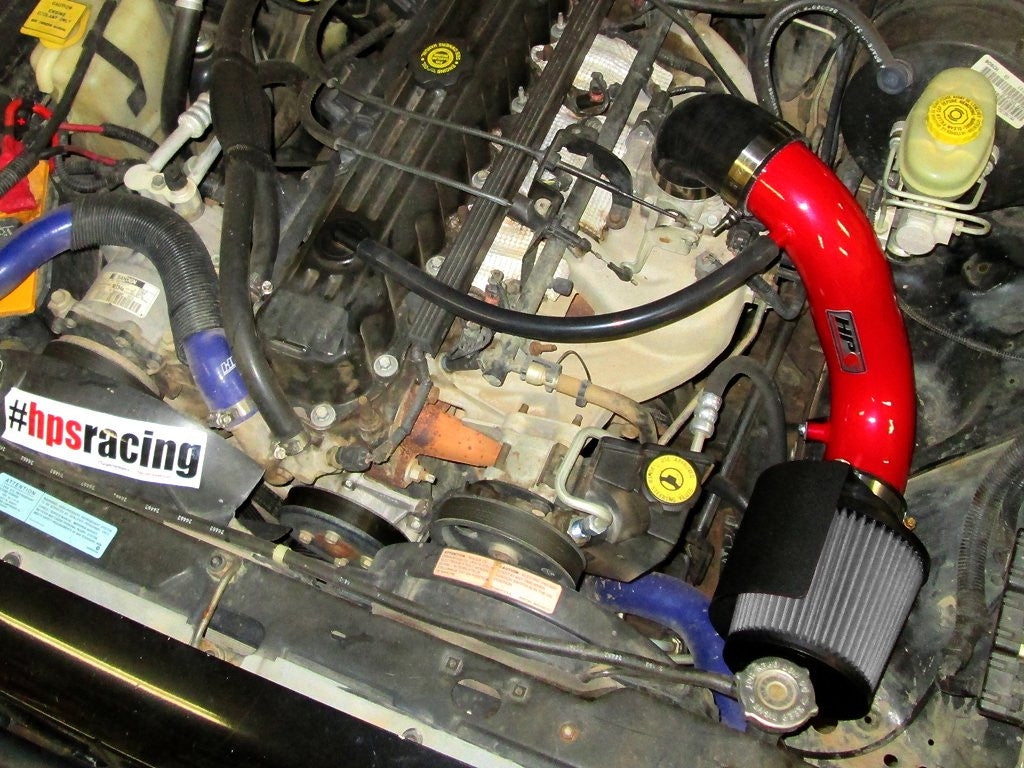 HPS Red Short ram Air Intake Jeep Cherokee