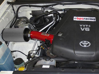 HPS Red Short ram Air Intake Toyota FJ Cruiser