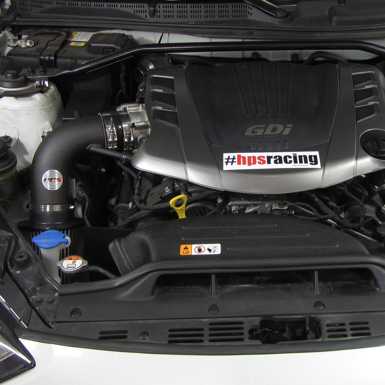 HPS Black Short ram Air Intake Hyundai Genesis