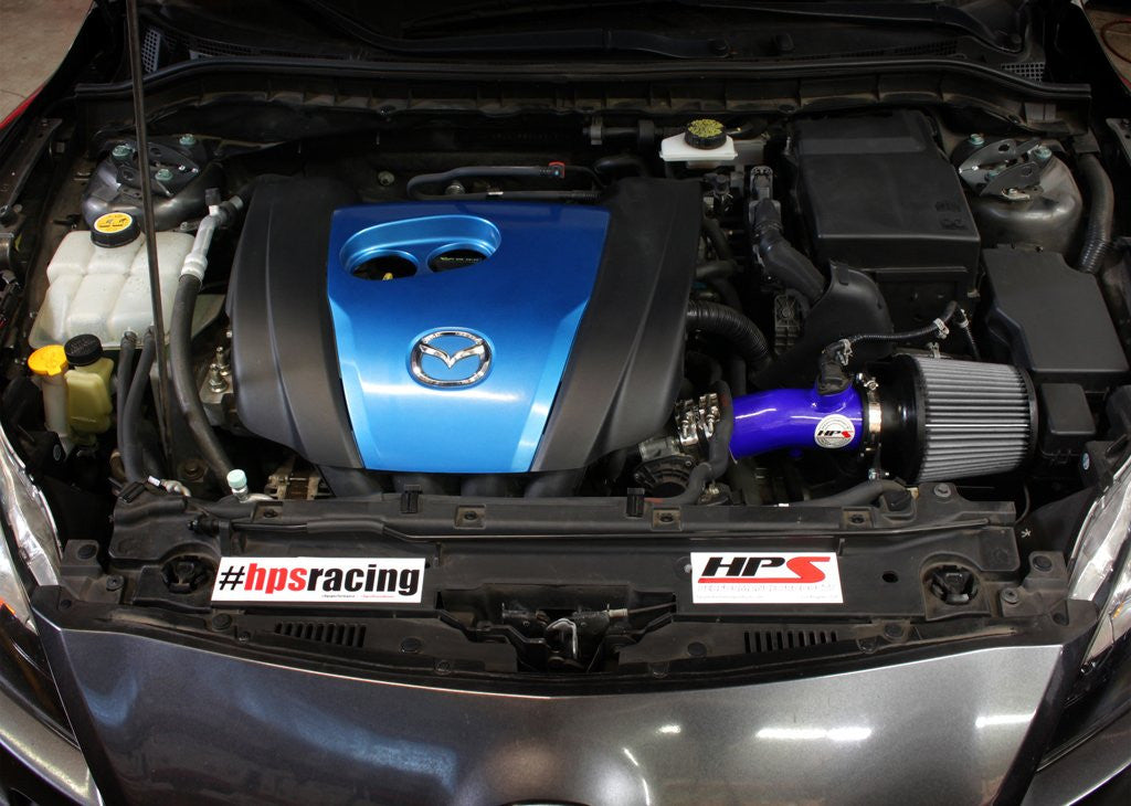 HPS Blue Short ram Air Intake Mazda Mazda3