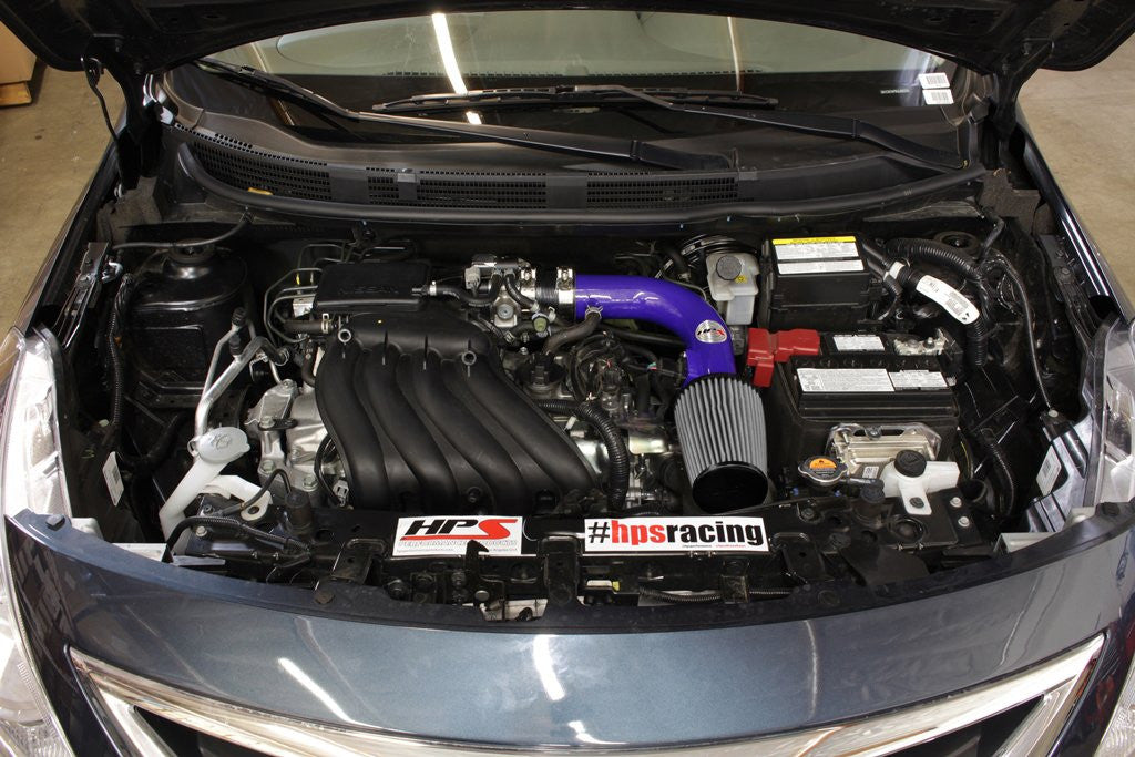 HPS Blue Short ram Air Intake Nissan Versa Note