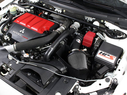 HPS Black Short ram Air Intake Mitsubishi Lancer Evolution X