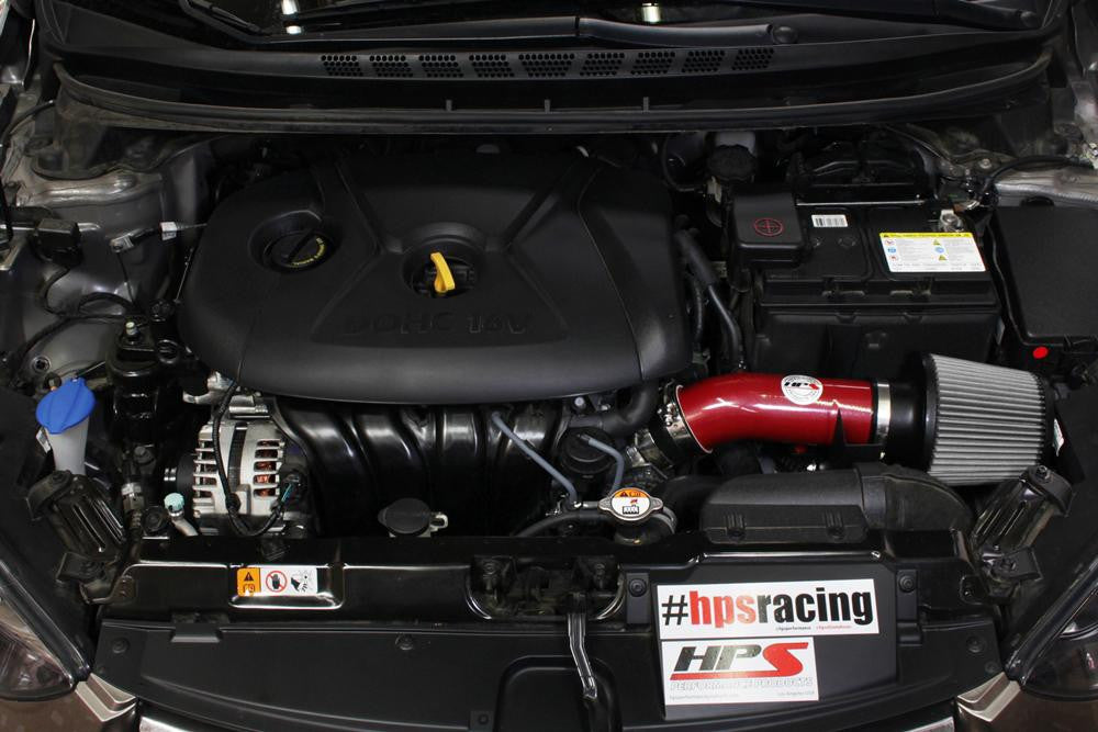 HPS Red Short ram Air Intake Hyundai Elantra