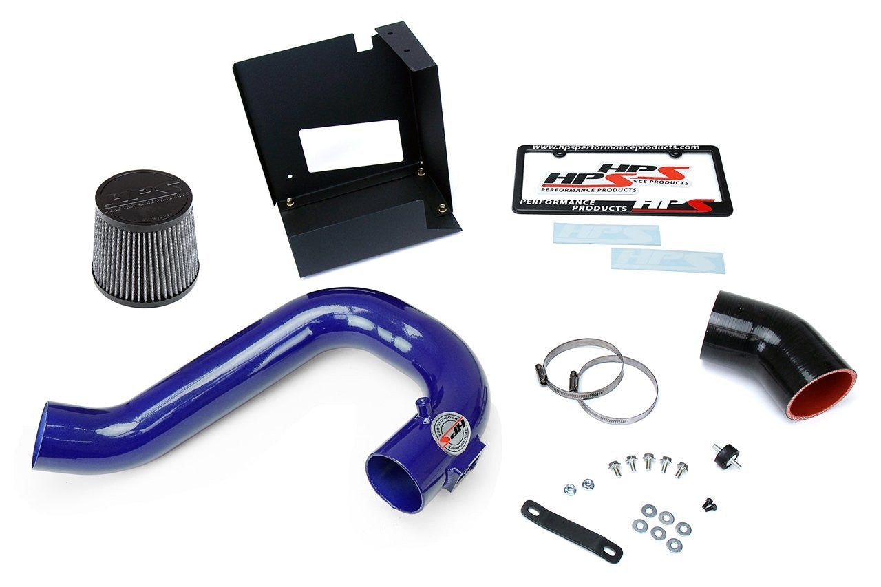 HPS Short Ram Air Intake 827-545BL Subaru WRX 2015-17 Blue