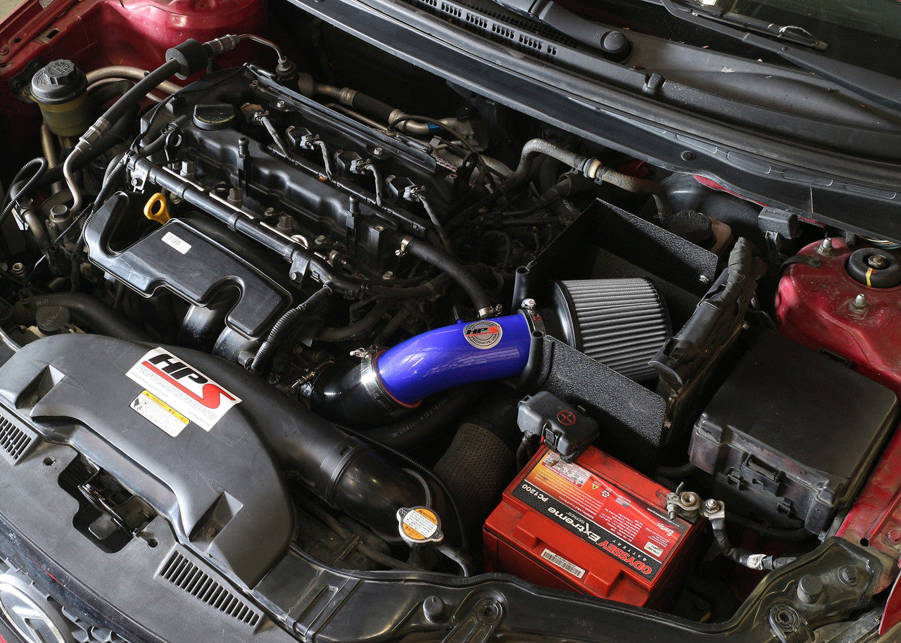 HPS Blue Short ram Air Intake Kia Forte5