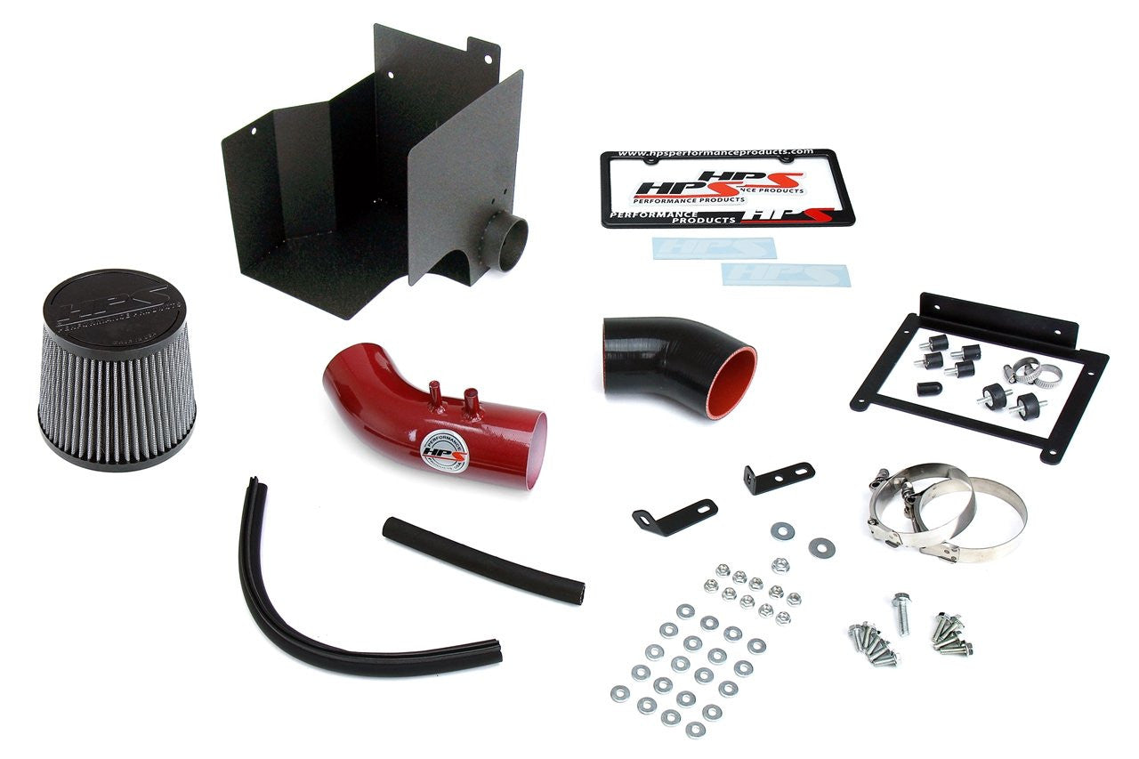 HSP 827-552R Red Short ram Air Intake With Heat Shield