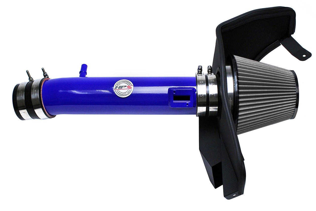 HPS Performance Blue Short ram Air Intake for 2011-2014 Ford Mustang 3.7L V6