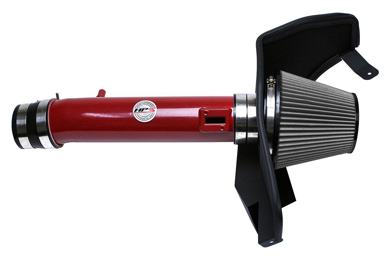 HPS Performance Red Short ram Air Intake for 2011-2014 Ford Mustang 3.7L V6