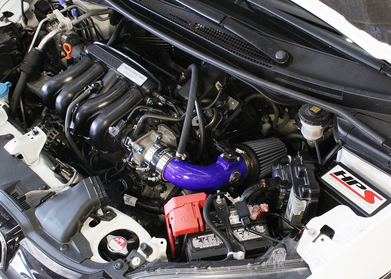 HPS Blue Short ram Air Intake Honda Fit