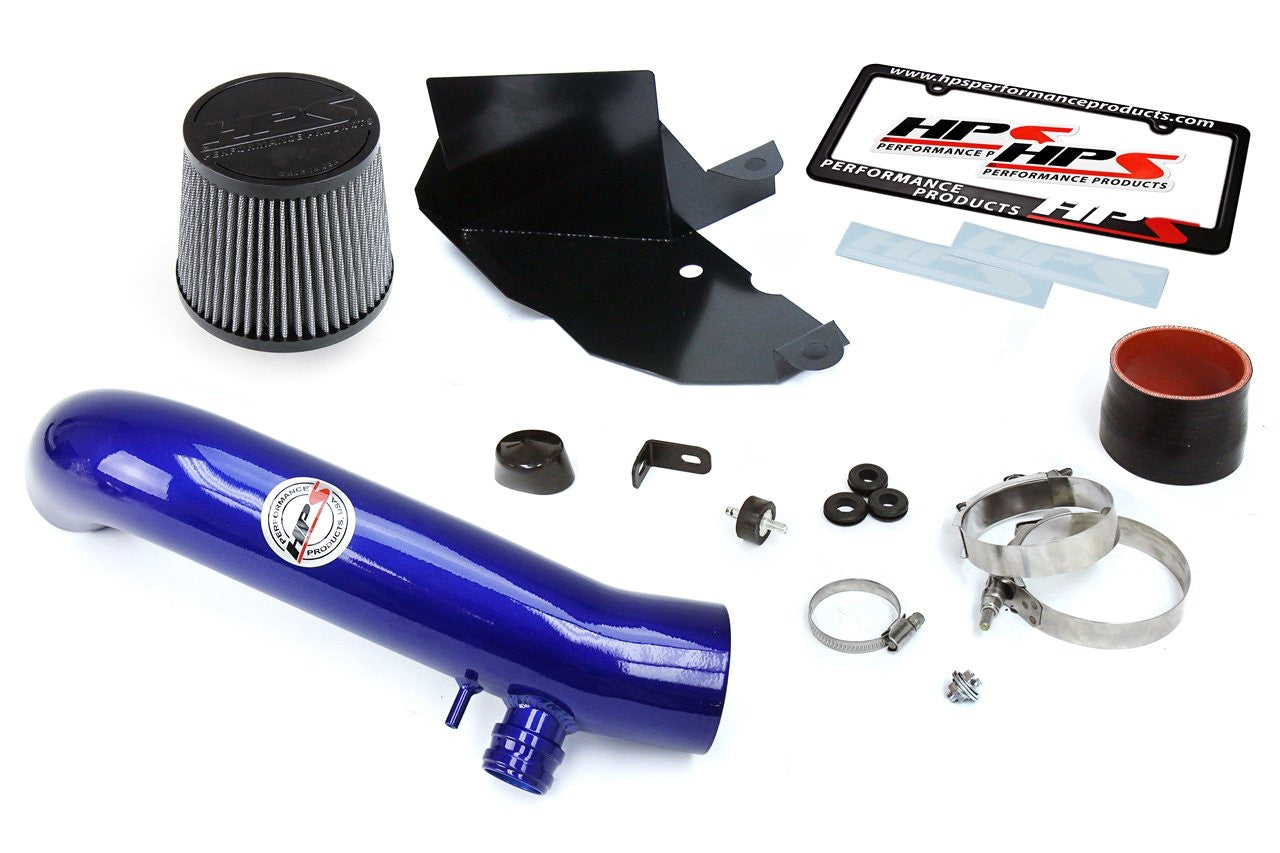 HPS Short Ram Air Intake 827-577BL VW Golf 2015-17 Blue