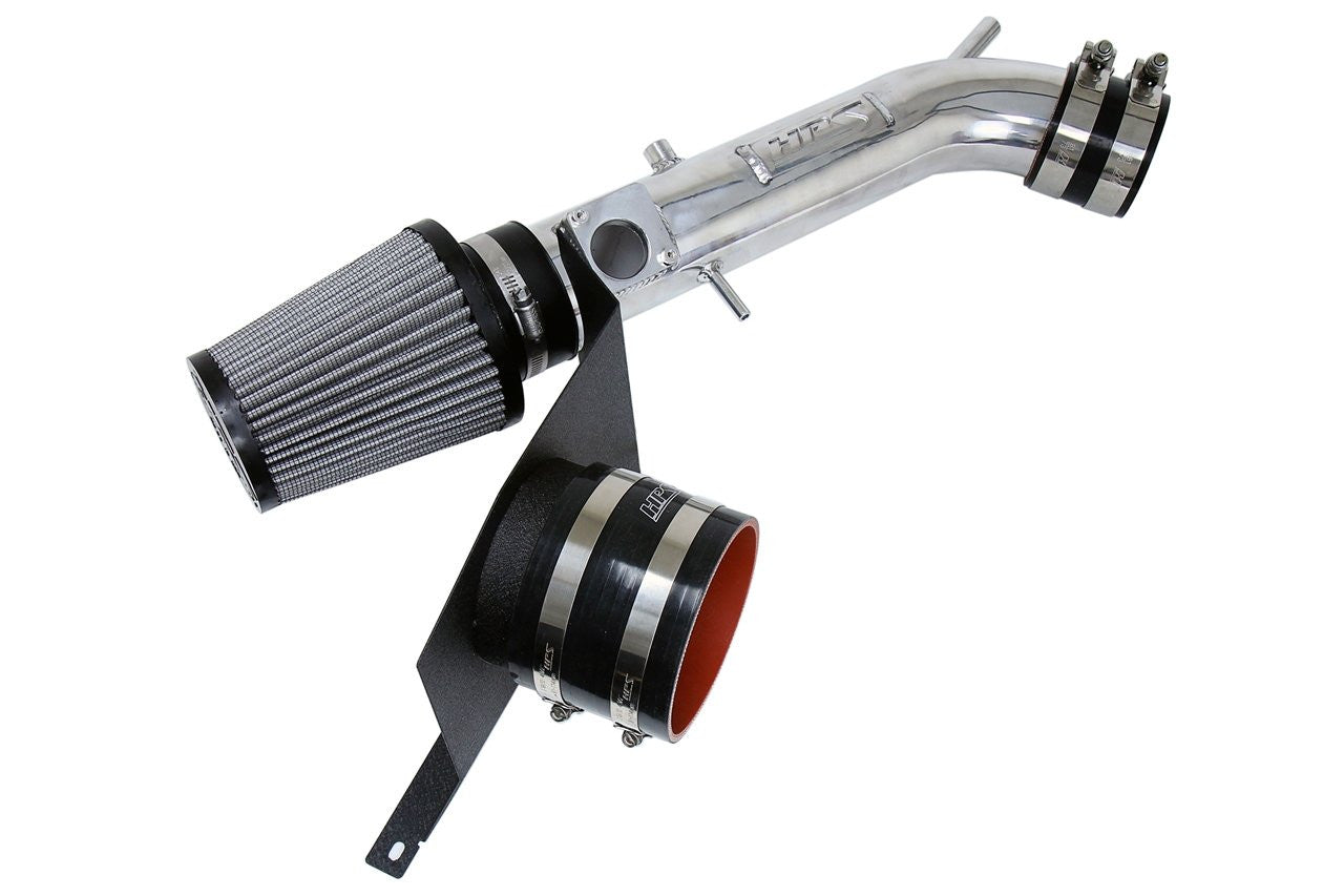 HPS Polish Short Ram Air Intake Kit + Heat Shield Short ram Cool 827-590P