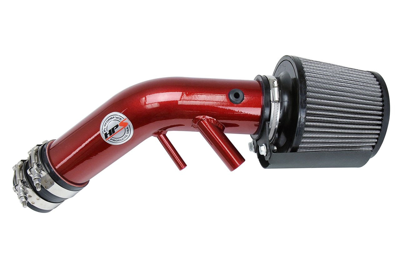 HPS Performance Red Short ram Air Intake Kit for 16-17 Kia Optima LX 1.6L Turbo