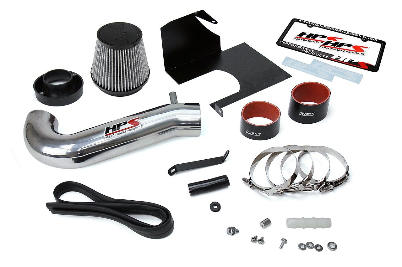 HSP 827-600P Polish Short ram Air Intake With Heat Shield