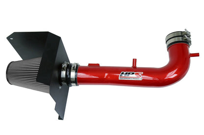 HPS Red Cold Air Intake Kit Heat Shield Cool Ram 827-603R-2