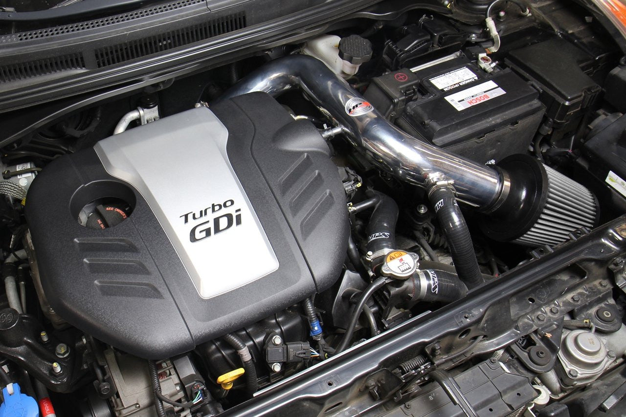 HPS Polish Short ram Air Intake Hyundai Veloster