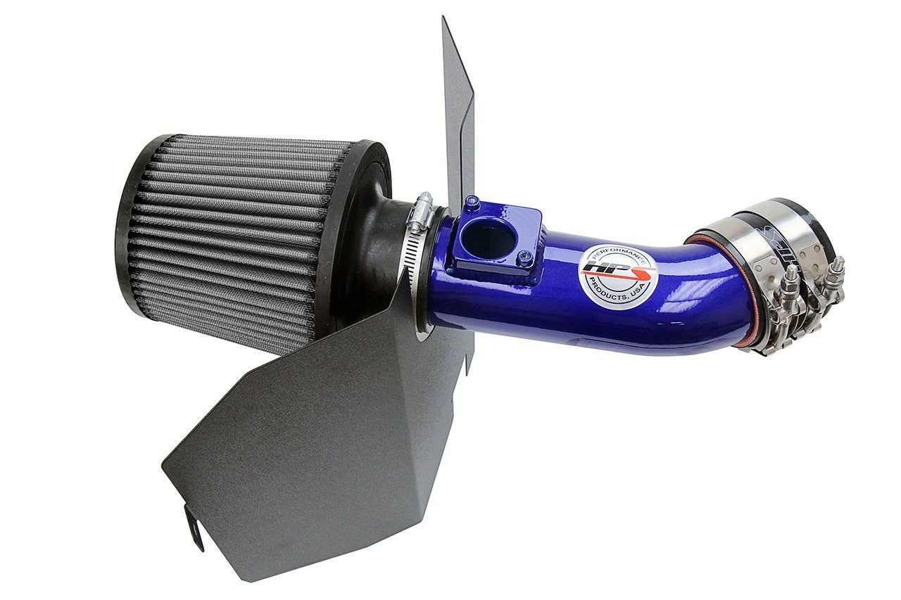 HPS Performance Blue Short ram Air Intake for 2004-2007 Subaru WRX STi 2.5L Turbo