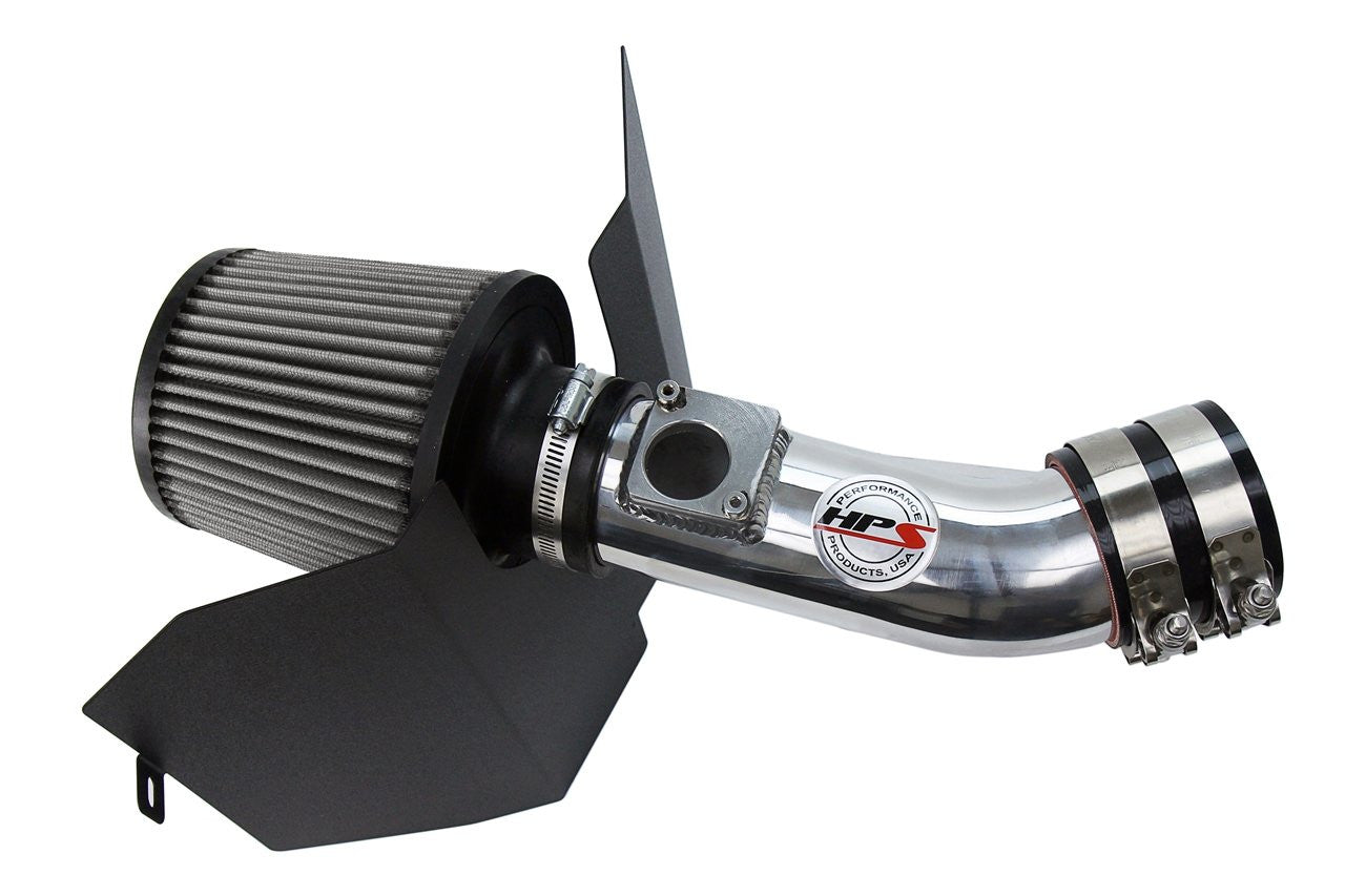 HPS Performance Polish Short ram Air Intake for 2002-2005 Subaru Impreza WRX 2.0L Turbo