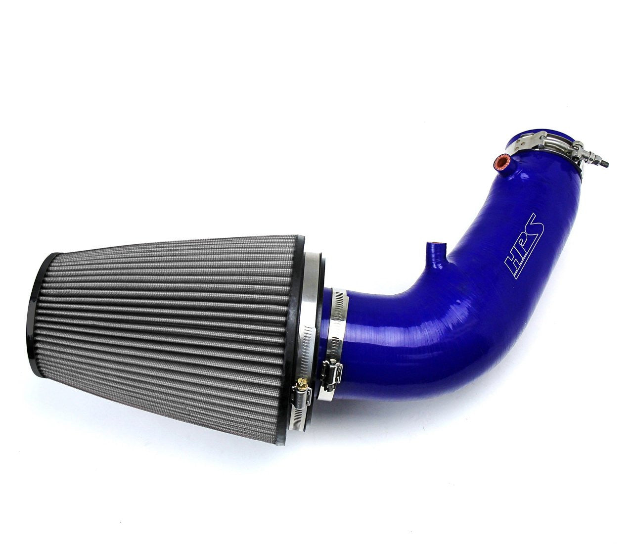 HPS Blue Silicone Air Intake Kit Cool Short Ram High Flow Filter 827-610BL