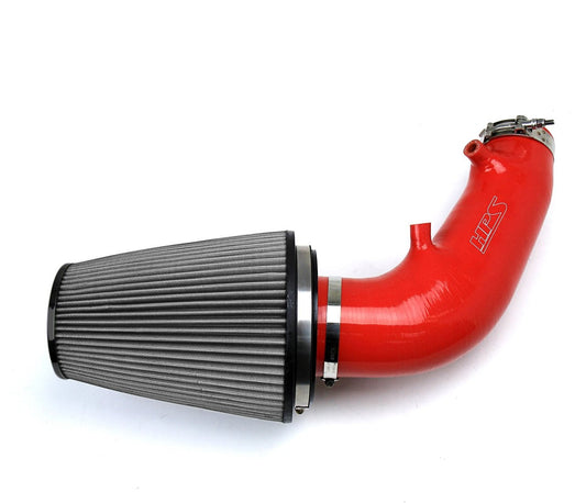 HPS Red Silicone Air Intake Kit Cool Short Ram High Flow Filter 827-610R