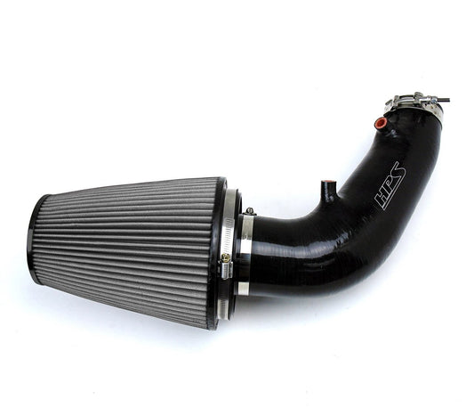 HPS Black Silicone Air Intake Kit Cool Short Ram High Flow Filter 827-610WB