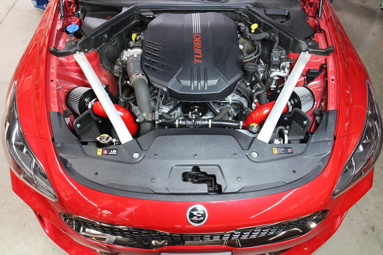 HPS Polish Short ram Air Intake Kia Stinger