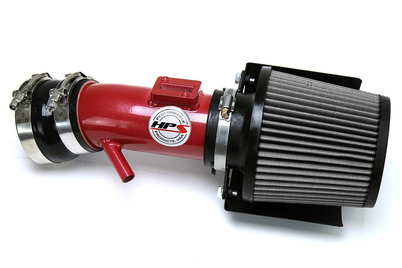 HPS Performance Red Short ram Air Intake Kit for 13-17 Nissan Pathfinder 3.5L V6