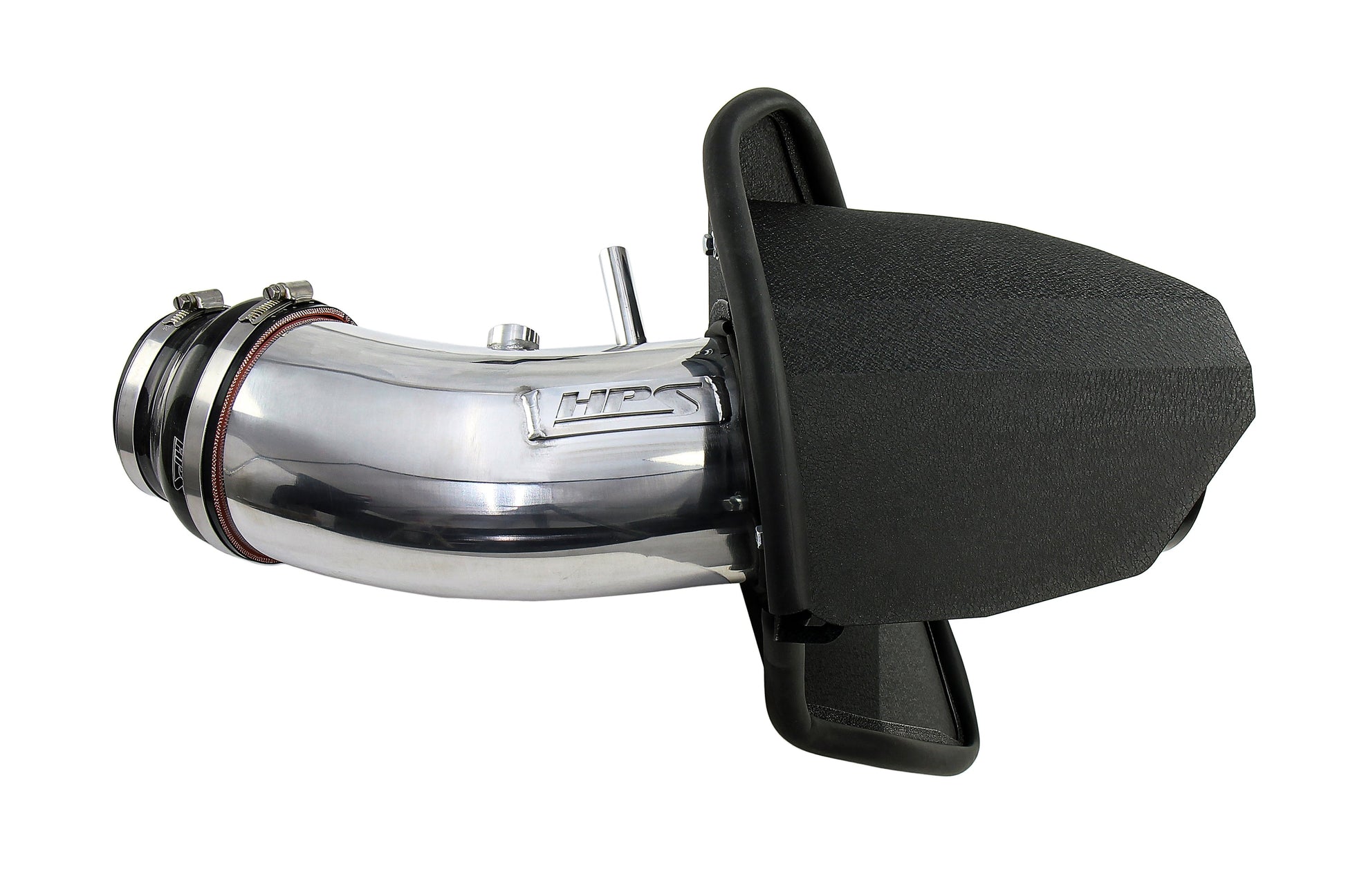 HPS Cold Air Intake for 19-23 Charger Hellcat 6.2 L Supercharged. Polished, +14 hp gain.