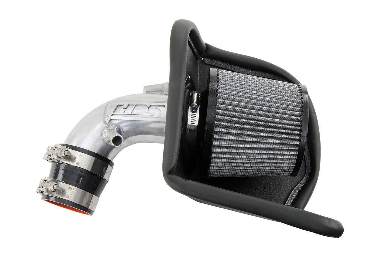 HPS Polish Short ram Air Intake Kit Cool Short Ram High Flow Filter 827-700P