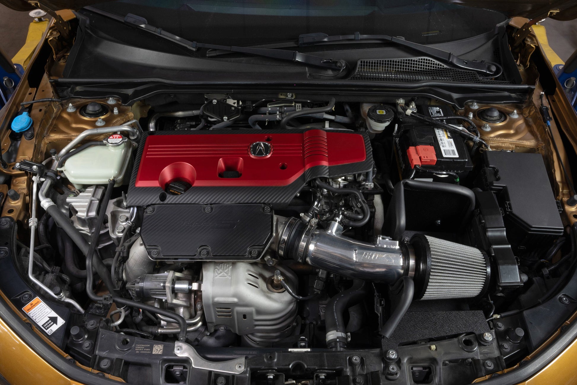 Honda Civic Type R 2.0T HPS 827-741WB Black Intake Kit