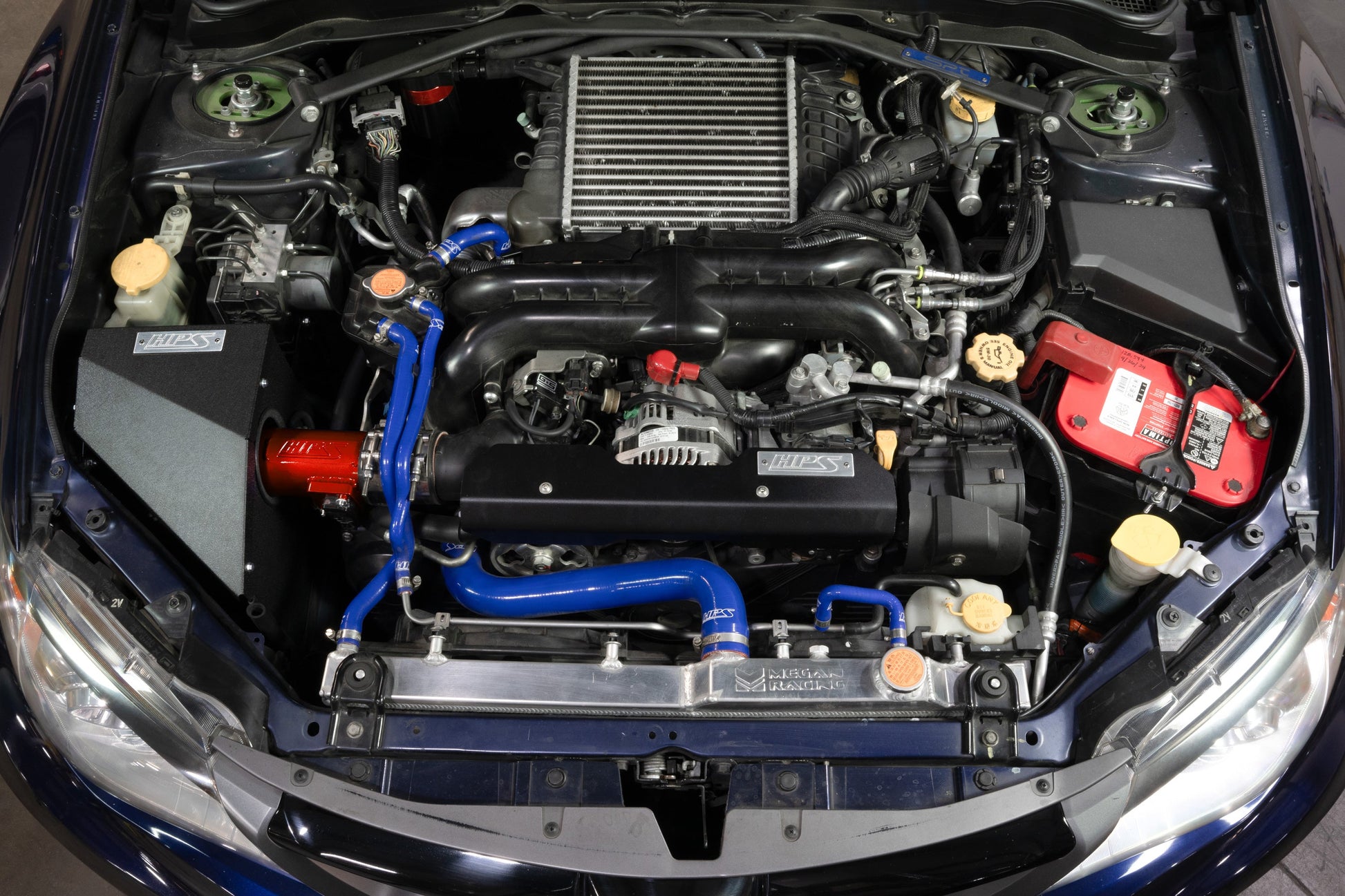 HPS 827-778R Red Intake Kit For 2008-2014 WRX STI