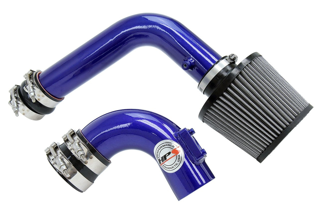 HPS Blue Cold Air Intake Kit (Converts to Short ram) Cool Long Ram CAI 837-165BL