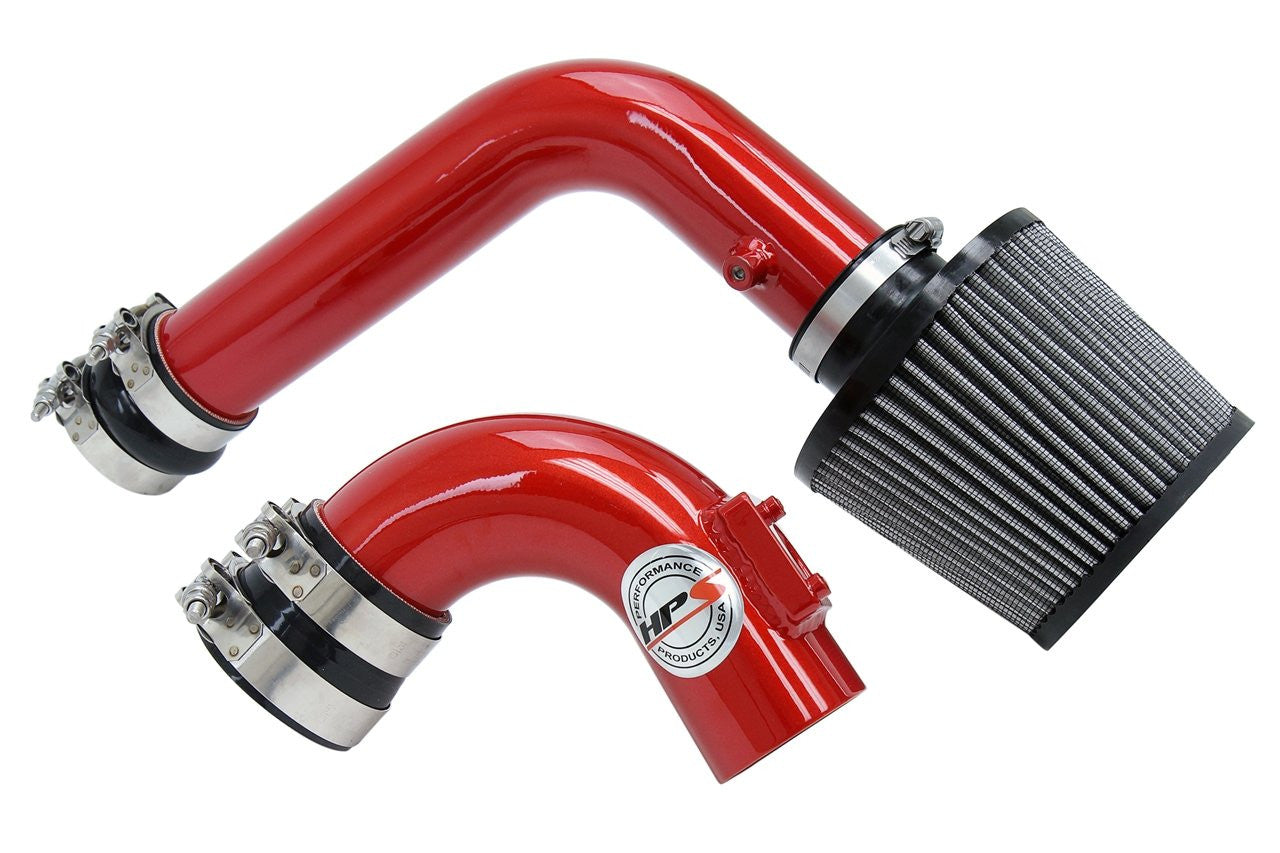 HPS Red Cold Air Intake Kit (Converts to Short ram) Cool Long Ram CAI 837-165R