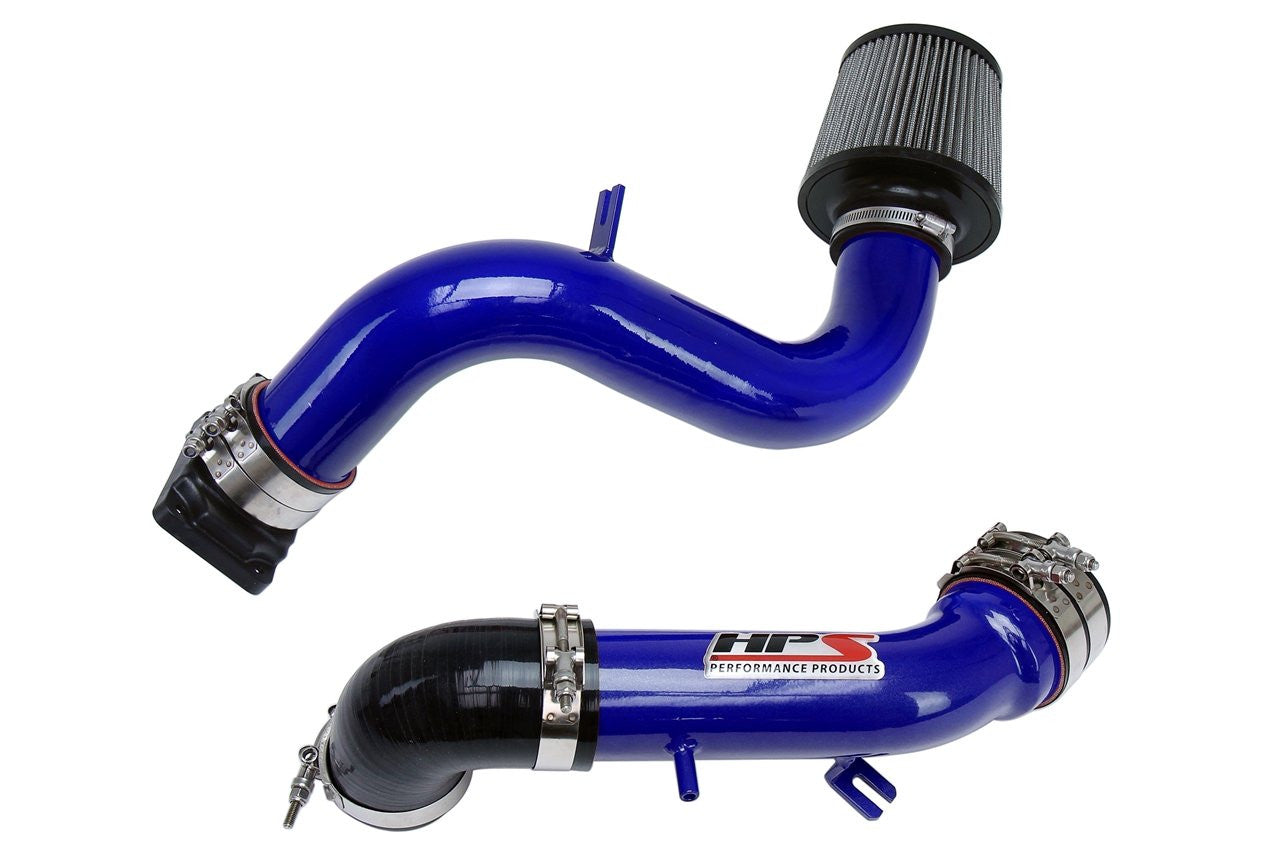 HPS Blue Cold Air Intake Kit (Converts to Short ram) Cool Long Ram CAI 837-423BL