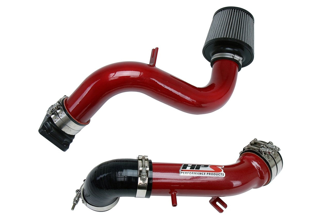 HPS Red Cold Air Intake Kit (Converts to Short ram) Cool Long Ram CAI 837-423R