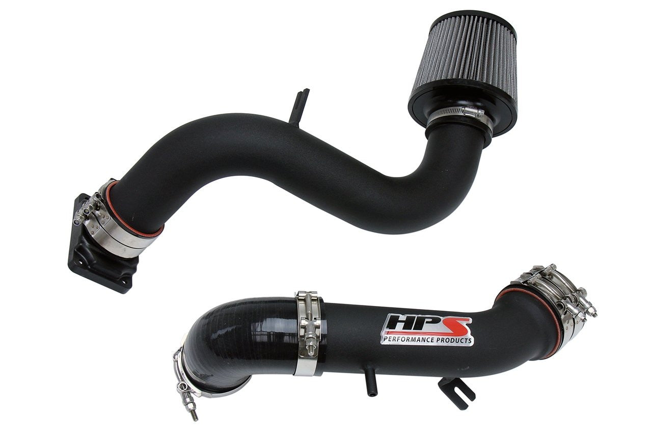 HPS Black Cold Air Intake Kit (Converts to Short ram) Cool Long Ram CAI 837-423WB