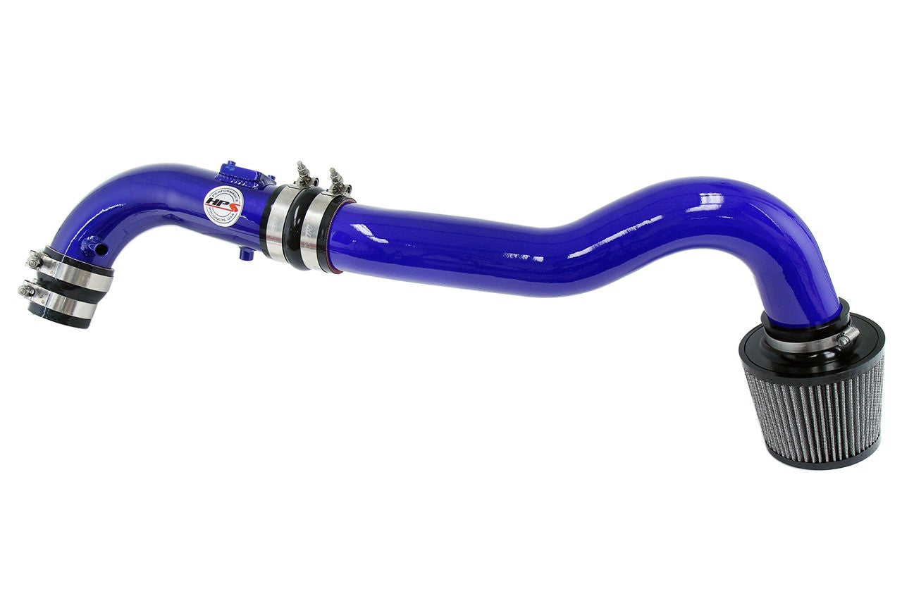 HPS Blue Cold Air Intake Kit (Converts to Short ram) Cool Long Ram CAI 837-501BL-2