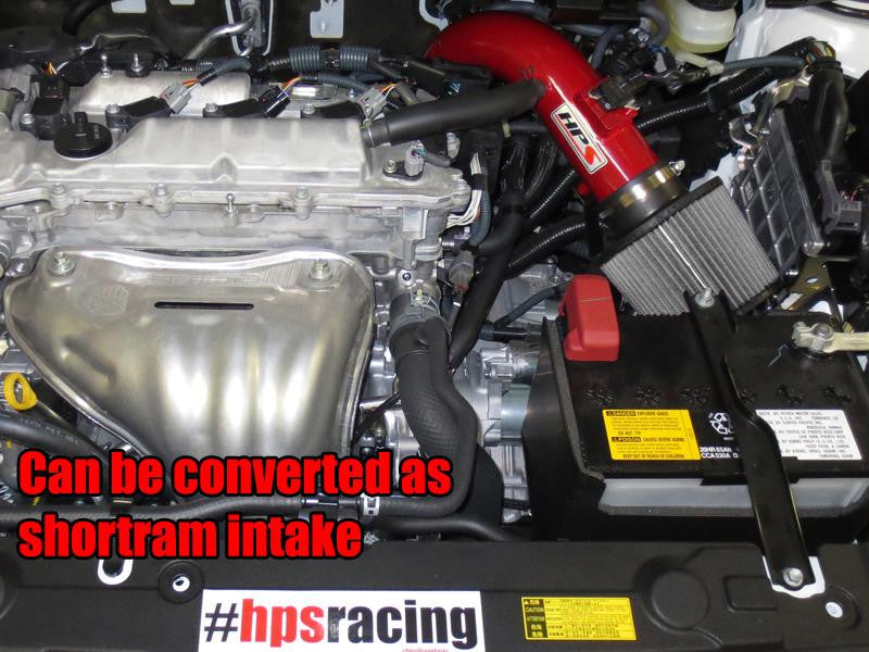 HSP 837-508R Red Cold Air Intake Converts to Short ram Intake