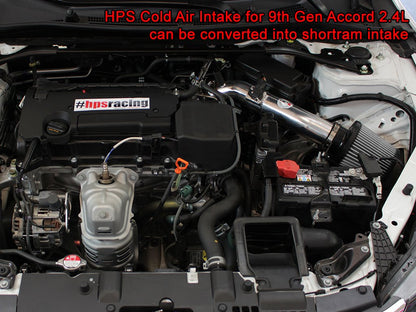 HSP 837-555R Red Cold Air Intake Converts to Short ram Intake