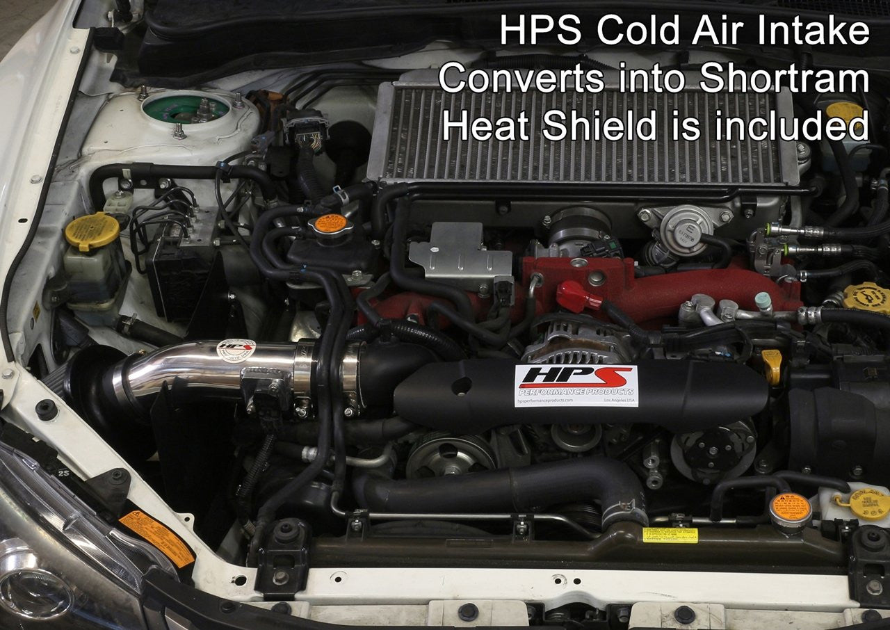 HSP 837-566P Polish Cold Air Intake Converts to Short ram Intake