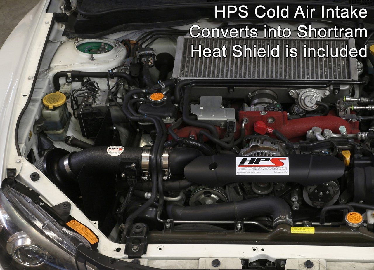 HSP 837-566WB Black Cold Air Intake Converts to Short ram Intake