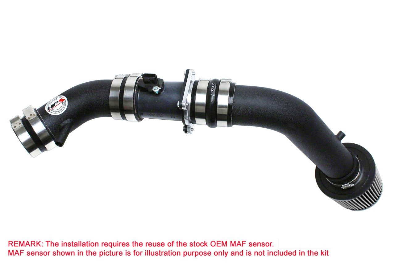 HPS Black Cold Air Intake Kit Cool Long Ram CAI (Converts to Short ram) 837-570WB