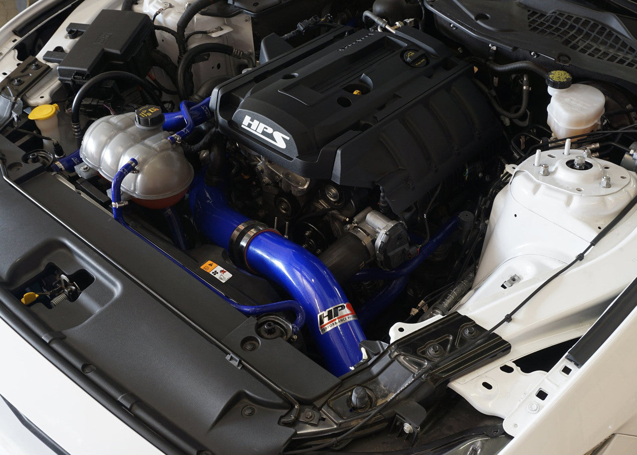 HPS Blue Cold Air Intake Ford Mustang