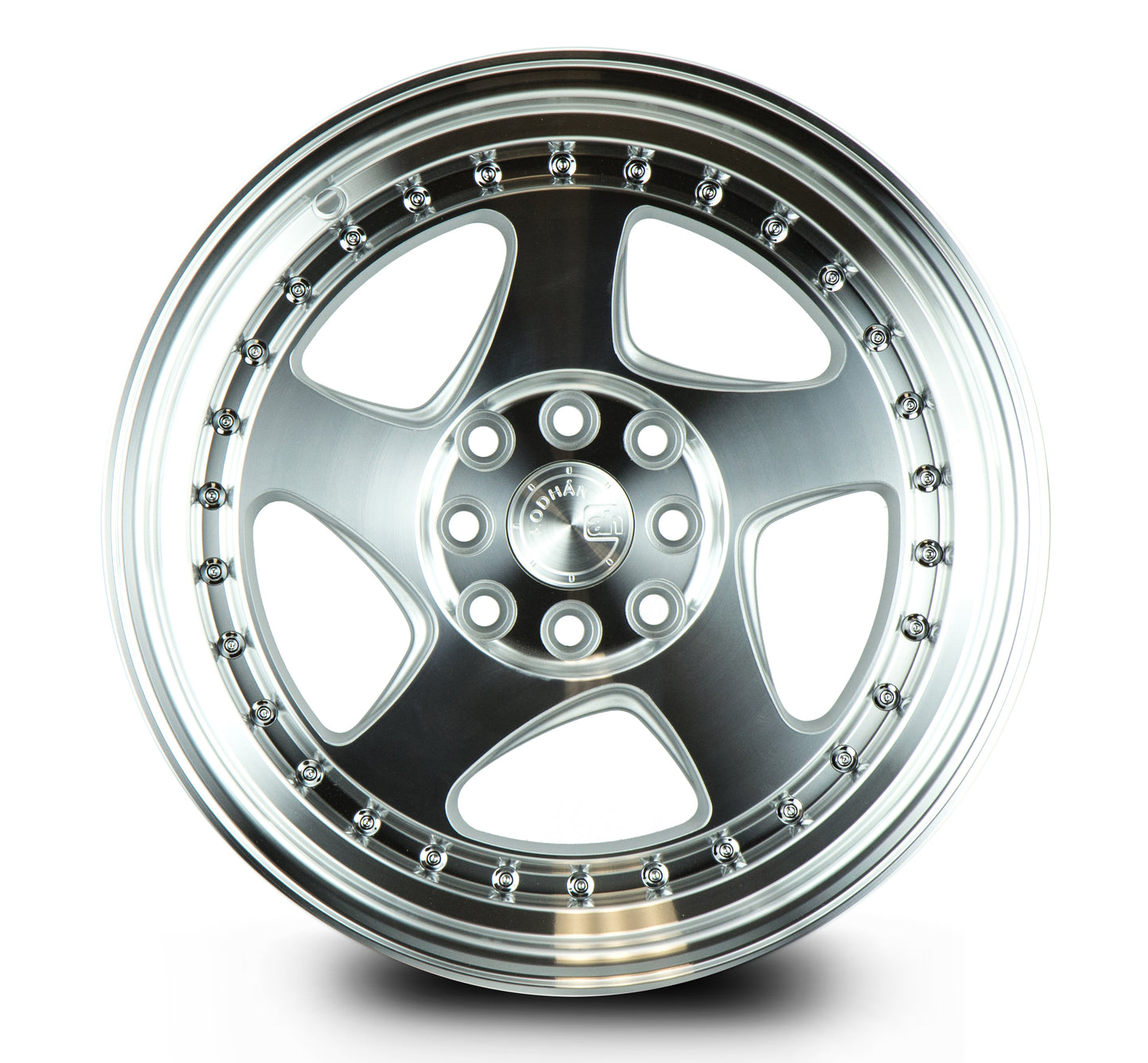 Aodhan AH01 17x9 big fat lip silver 5x114.3 5x100 wheel stance